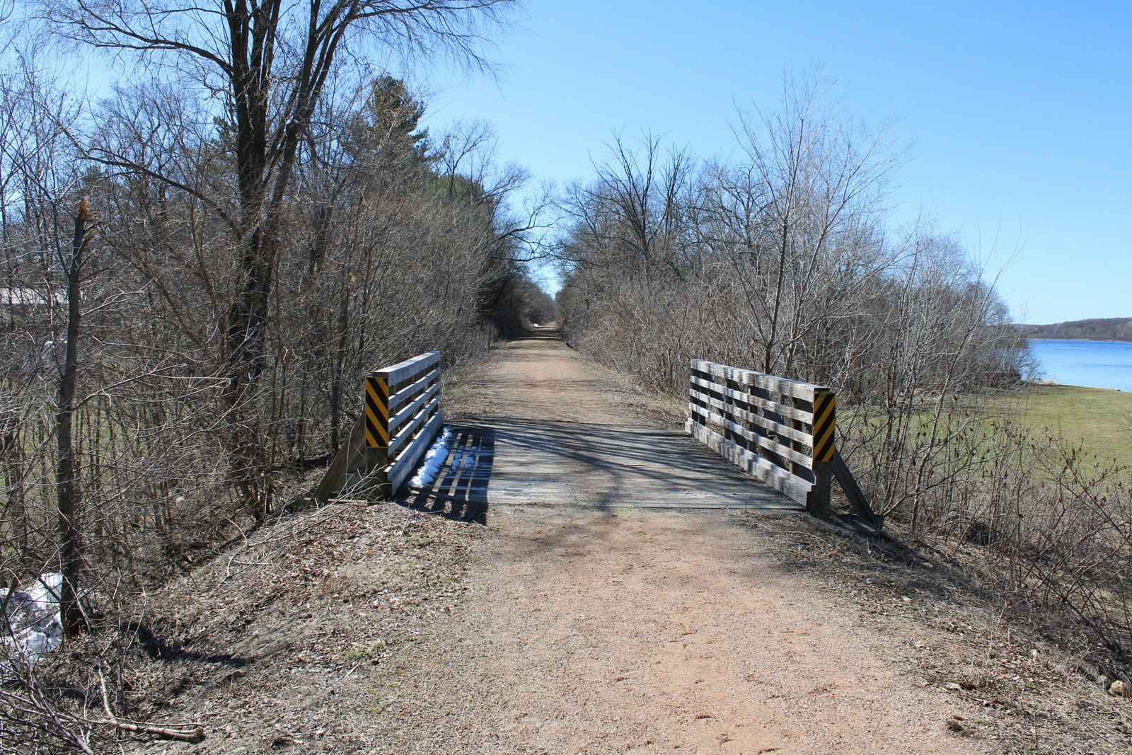 Looking west